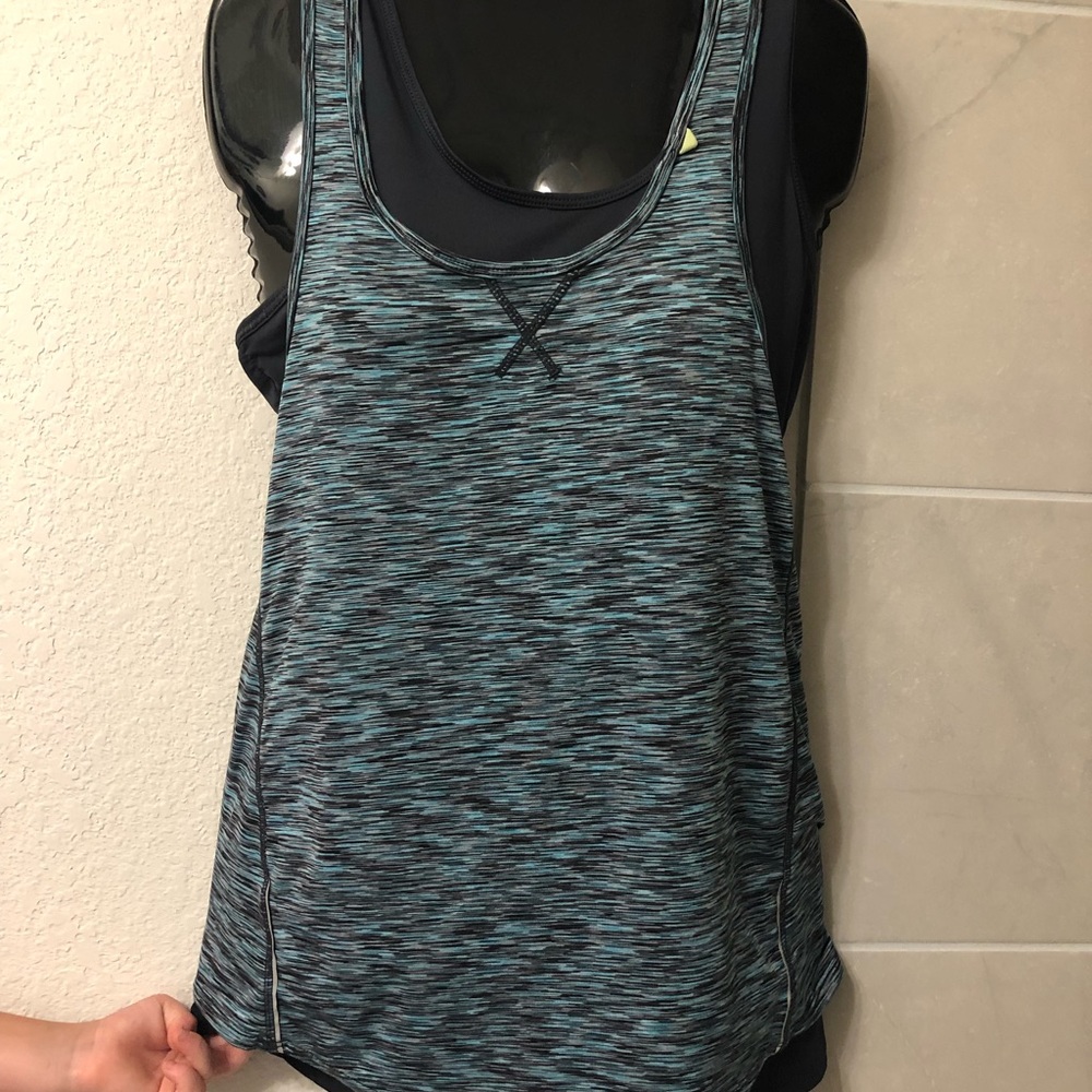 Tangerine Racer back work out shirt